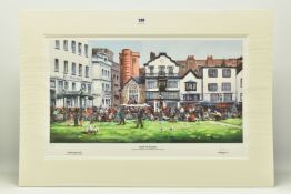 HENDERSON CISZ (BRAZIL 1960) 'LUNCH ON THE GREEN', a signed limited edition print depicting Exeter