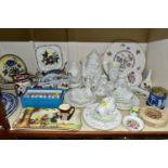 A WEDGWOOD 'CAMPION' PATTERN COFFEE SET, TOGETHER WITH A GROUP OF ASSORTED CERAMICS, comprising a