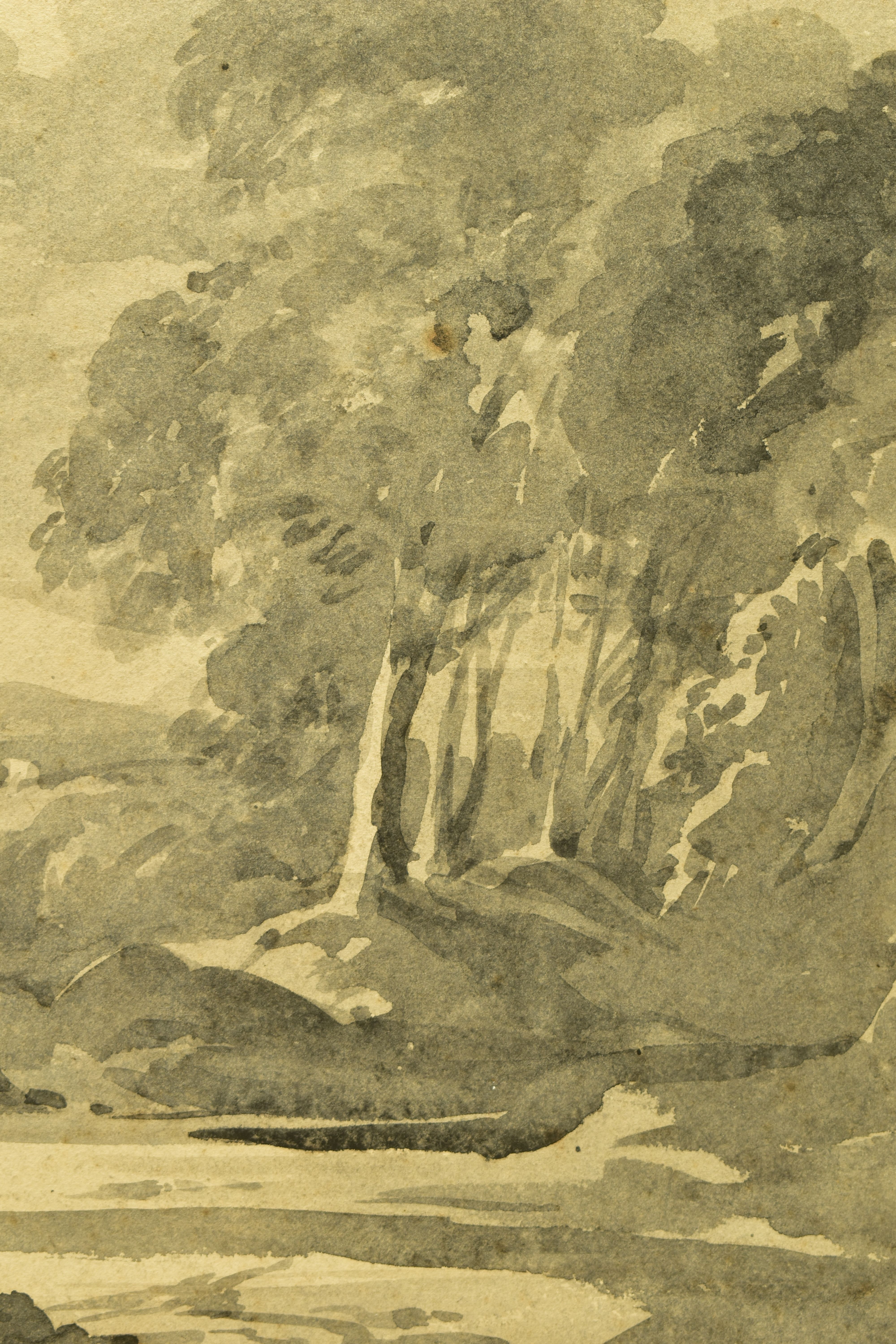 ATTRIBUTED TO WILLIAM JAMES MULLER (1812-1845) 'LANDSCAPE STUDY', an English school landscape study, - Image 4 of 6