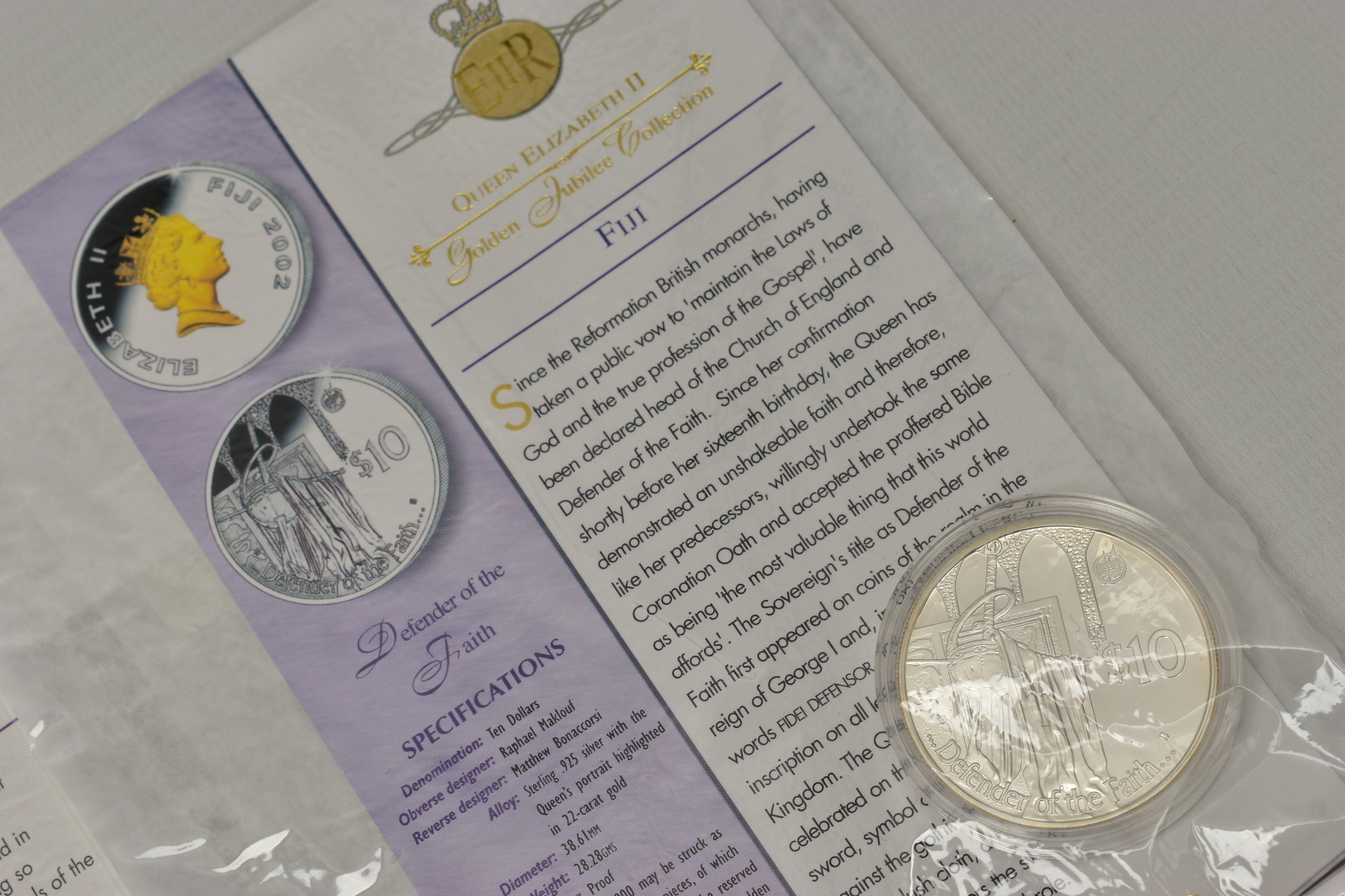 A QUANTITY OF ROYAL MINT PROOF CROWN SIZE COINS QUEEN ELIZABETH II GOLDEN JUBILEE COLLECTION WITH - Image 6 of 11