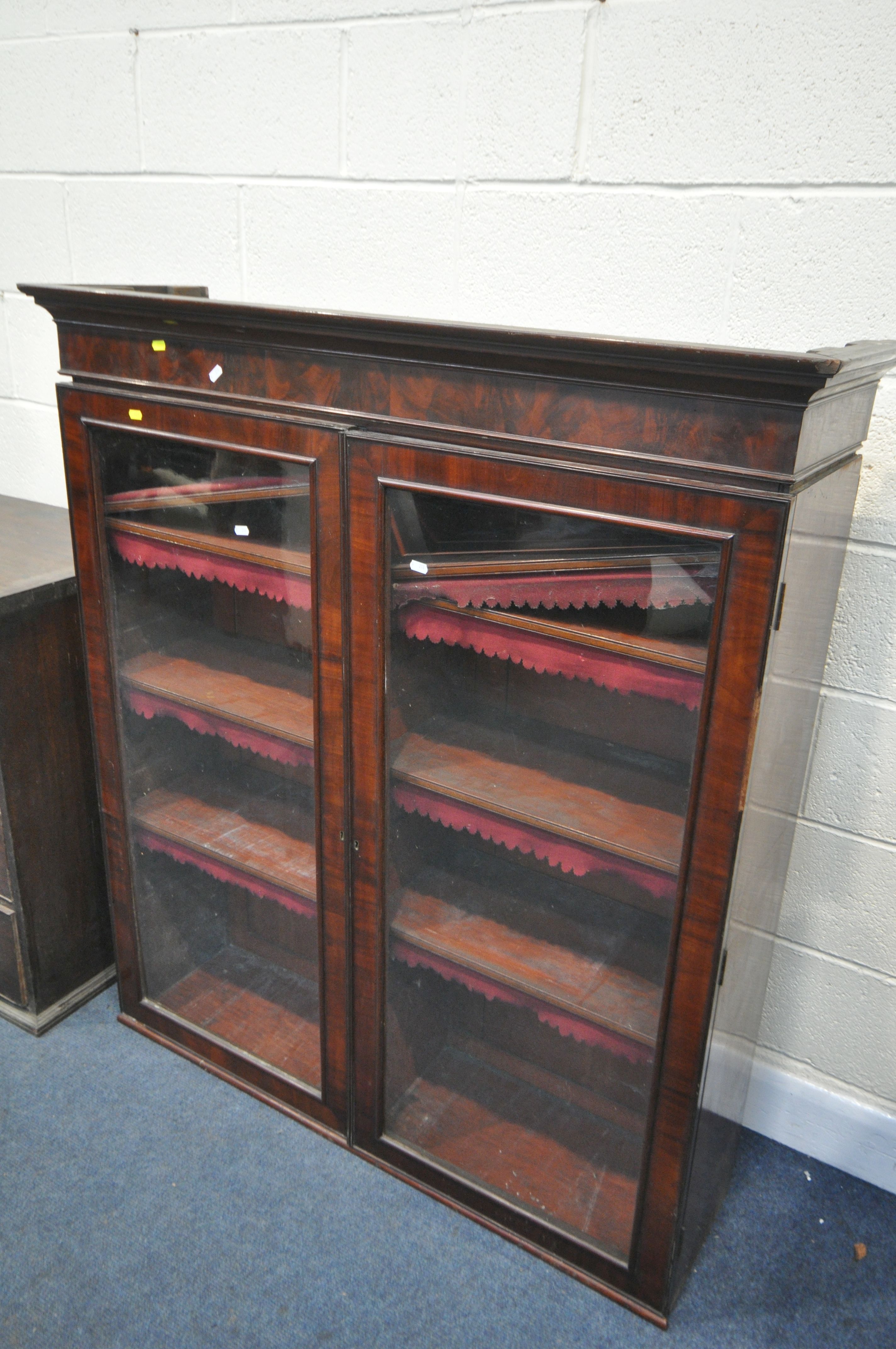 A GEORGIAN MAHOGANY CHEST OF FIVE DRAWERS, width 98cm x depth 53cm x height 87cm, a Victorian - Image 4 of 5