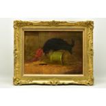 G. GREGORY (19TH CENTURY) A TERRIER WAITING FOR A RAT TO COME OUT OF A HOLE, a depiction of a