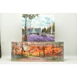 TIMMY MALLETT (BRITISH CONTEMPORARY) 'WOODLAND WALK', a signed artist proof edition box canvas print