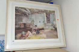 WILLIAM RUSSELL FLINT (1880-1969) 'RETREAT FROM THE SHADE', a signed limited edition print depicting