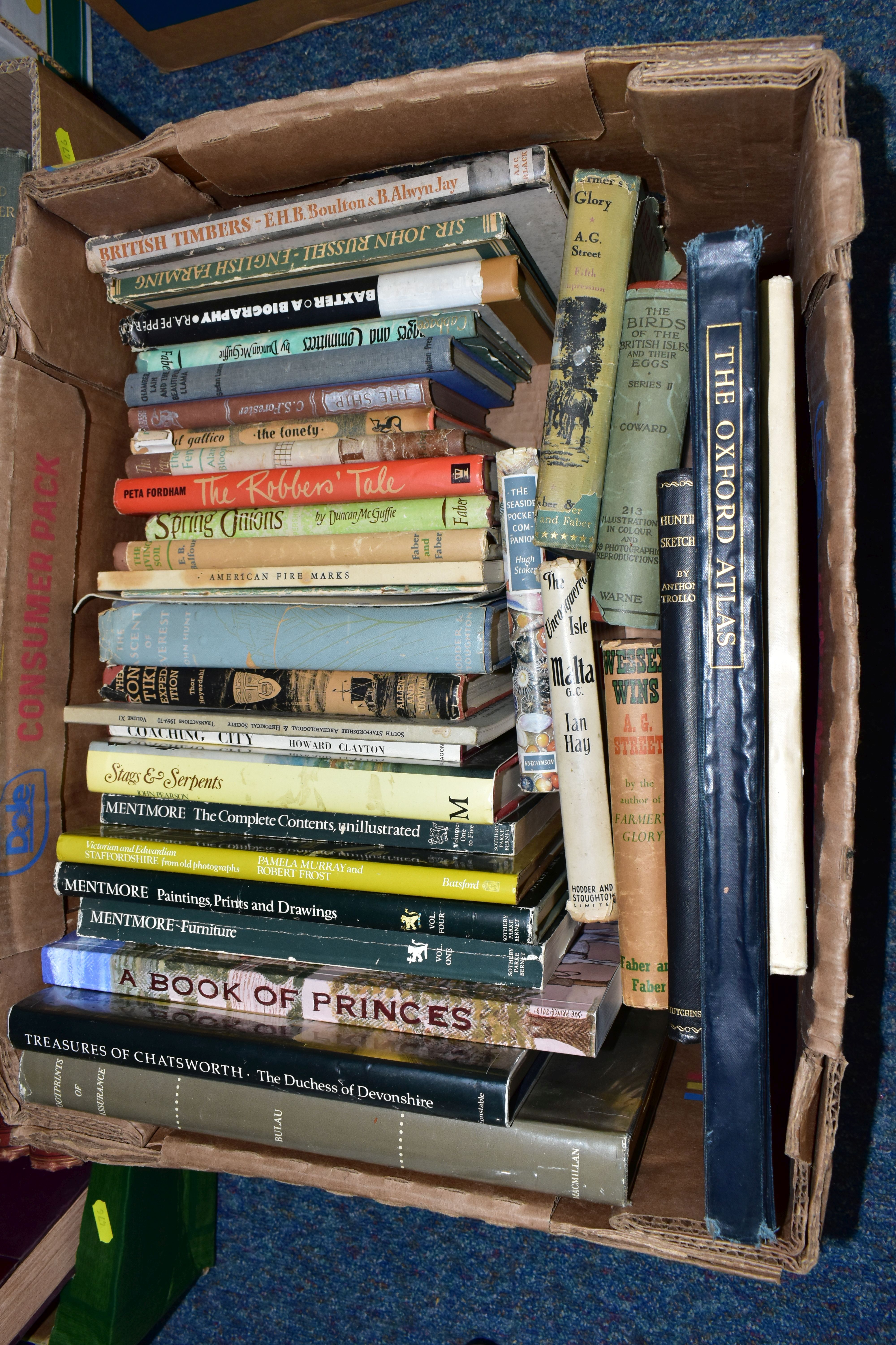 THREE BOXES OF BOOKS containing approximately eighty miscellaneous titles in hardback and - Image 2 of 4