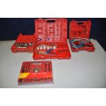 A DEISEL INJECTOR FLOW TESTER KIT, along with a vehicle brake bleeding kit, wheel bearing removal