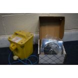 A EUROTRAN 068EP TRANSFORMER along with a Screwfix 6" extractor fan (boxed Unused)