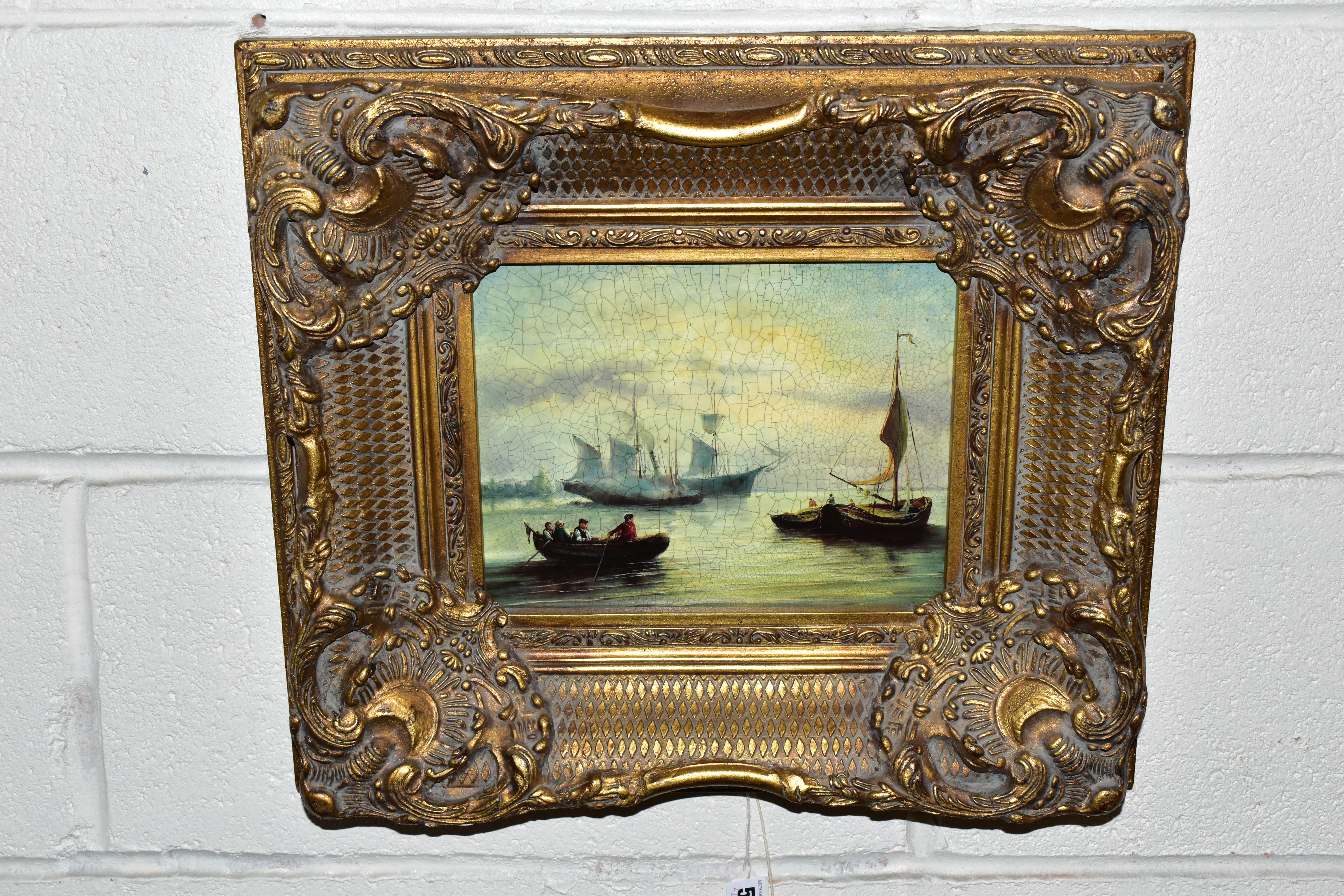 SIX DECORATIVE PRINTS AND WALL PLAQUES, comprising a framed print depicting a 19th Century - Image 2 of 5