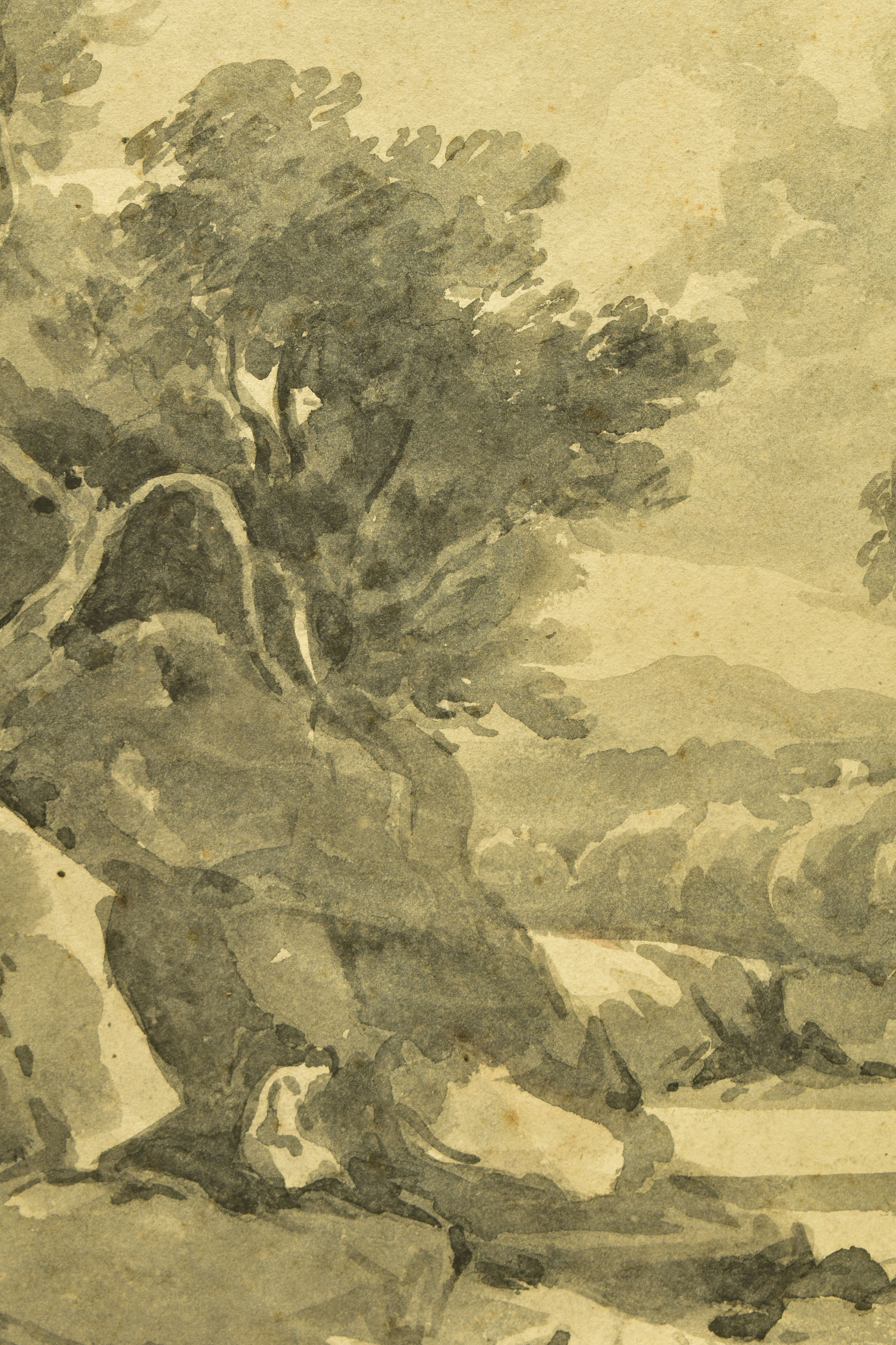 ATTRIBUTED TO WILLIAM JAMES MULLER (1812-1845) 'LANDSCAPE STUDY', an English school landscape study, - Image 3 of 6