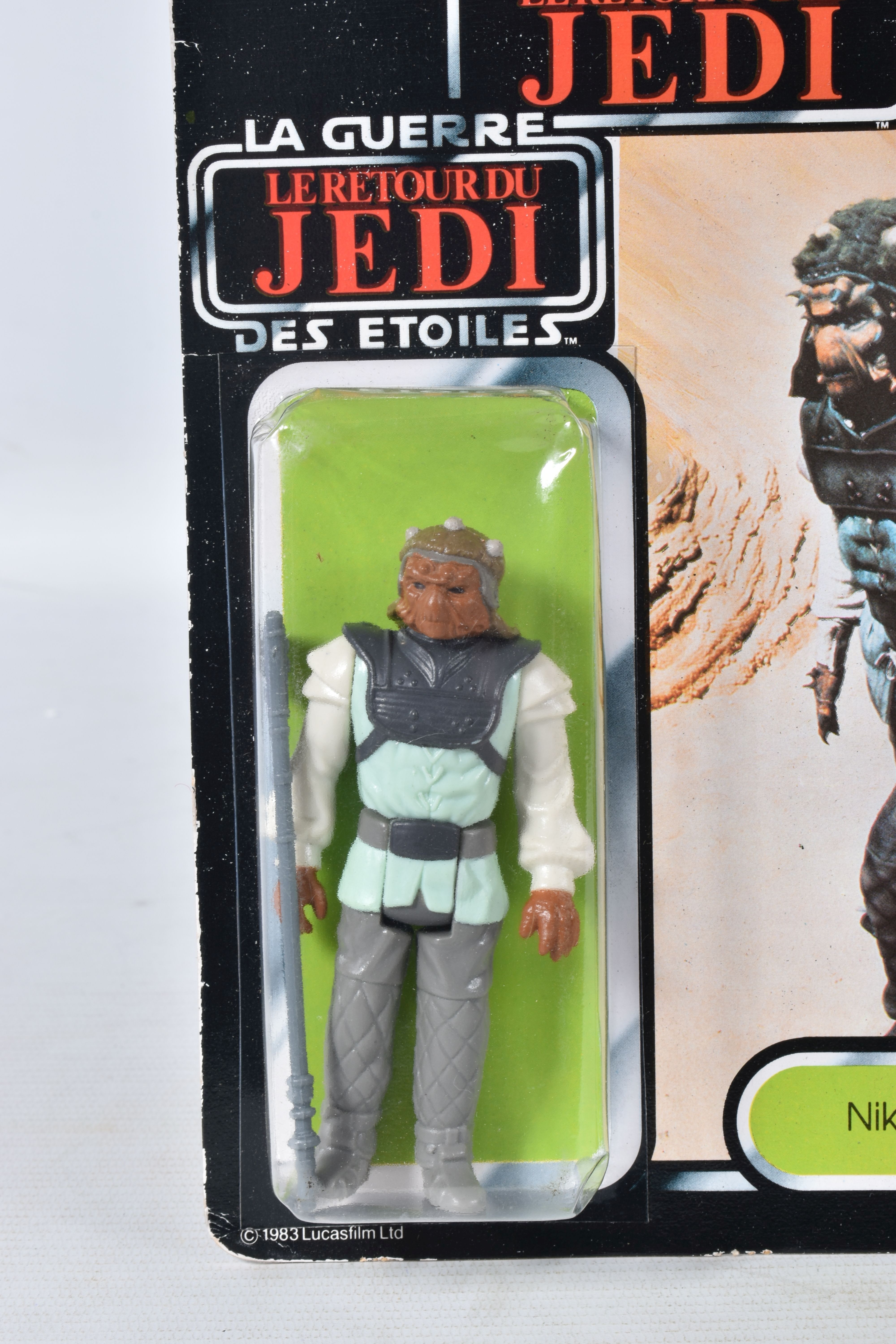 TWO SEALED PALITOY STAR WARS TRILOGO 'RETURN OF THE JEDI' FIGURES TO INCLUDE NIKTO, 1983, 70 back, - Image 4 of 24