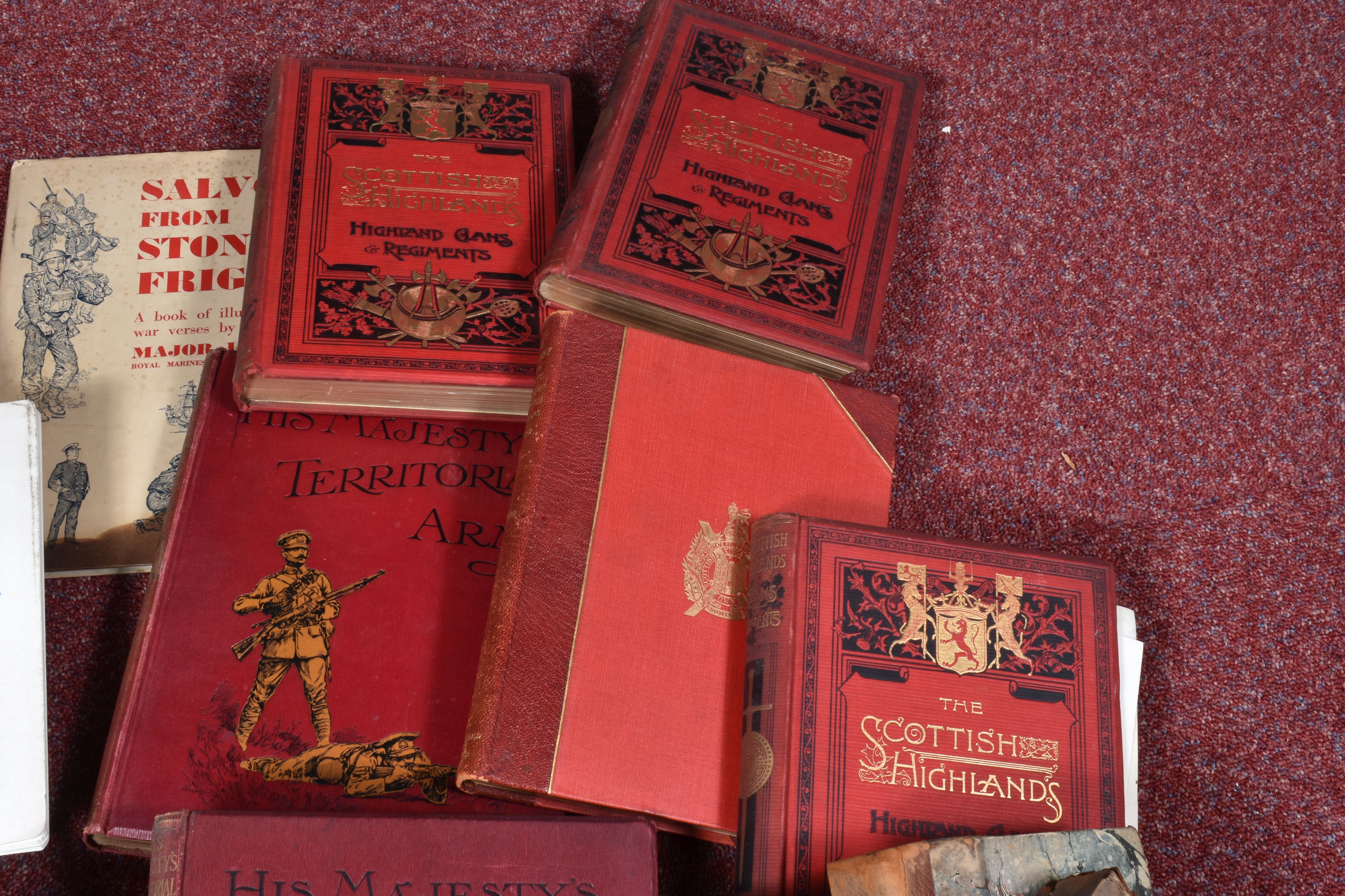 A GOOD SELECTION OF HARD BACK BOOKS, to include volumes 1 and 2 of 'Her Majesty's Army' by Walter - Image 7 of 9