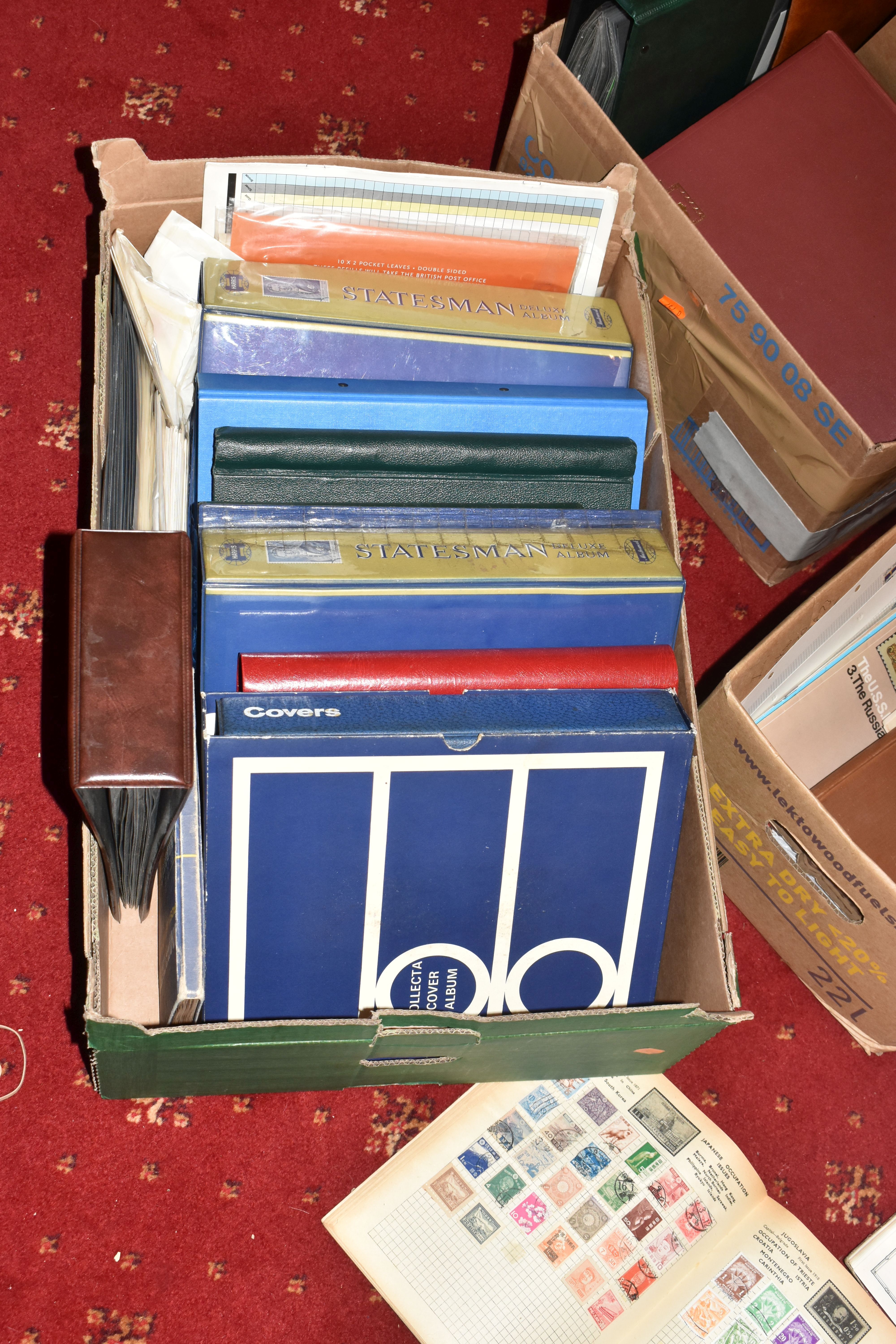 MASSIVE ACCUMULATION OF STAMPS IN EIGHT BOXES, comprises single country collections, duplicates in - Image 6 of 22