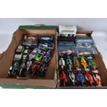 A COLLECTION OF BOXED AND UNBOXED MAINLY SCALEXTRIC RACING CAR MODELS, 1970's and later, to