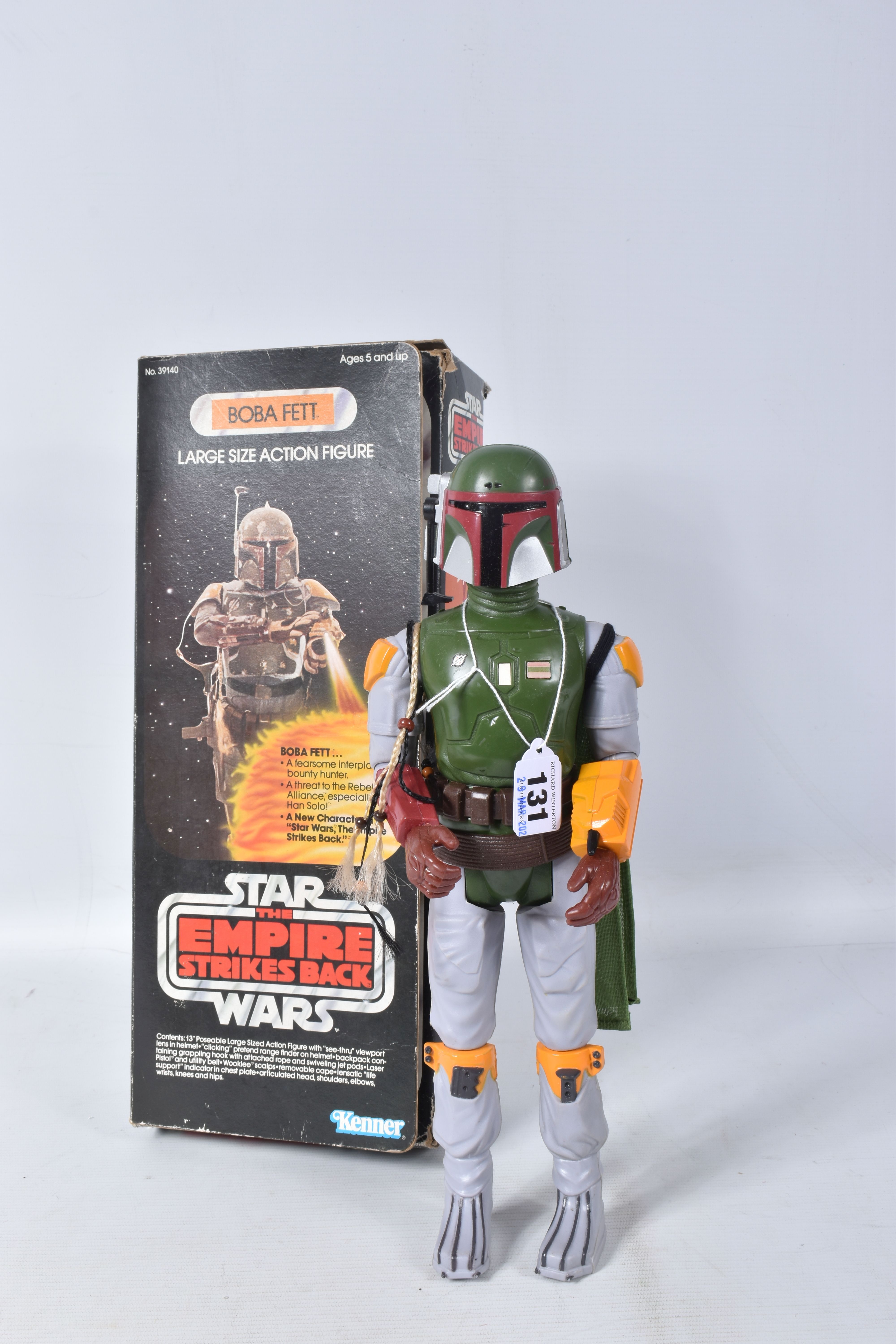 A BOXED KENNER STAR WARS 'THE EMPIRE STRIKES BACK' BOBA FETT ACTION FIGURE, no. 39140, included in