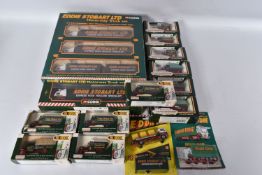 A COLLECTION OF EDDIE STOBART RELATED DIECAST VEHICLES, to include Corgi Classics Motorway Trucks
