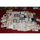 VERY LARGE ACCUMULATION OF STAMPS IN NUMEROUS ALBUMS AND LOOSE, we note worldwide collections, GB