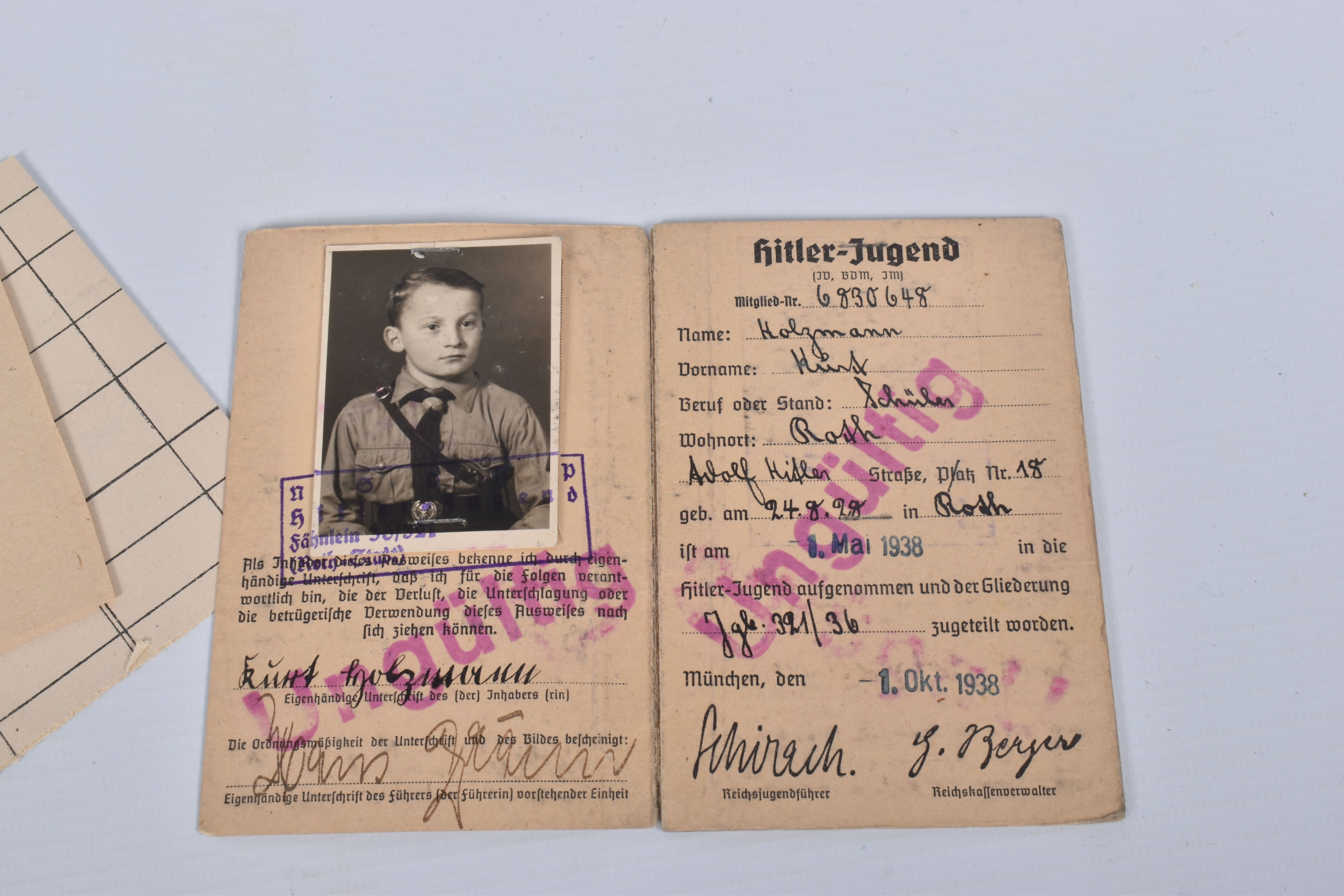 KURT HOLZMANN, DOB: 24/08/1928, PLACE: NUREMBURG (ROTH), a well documented archive to include a - Image 19 of 21