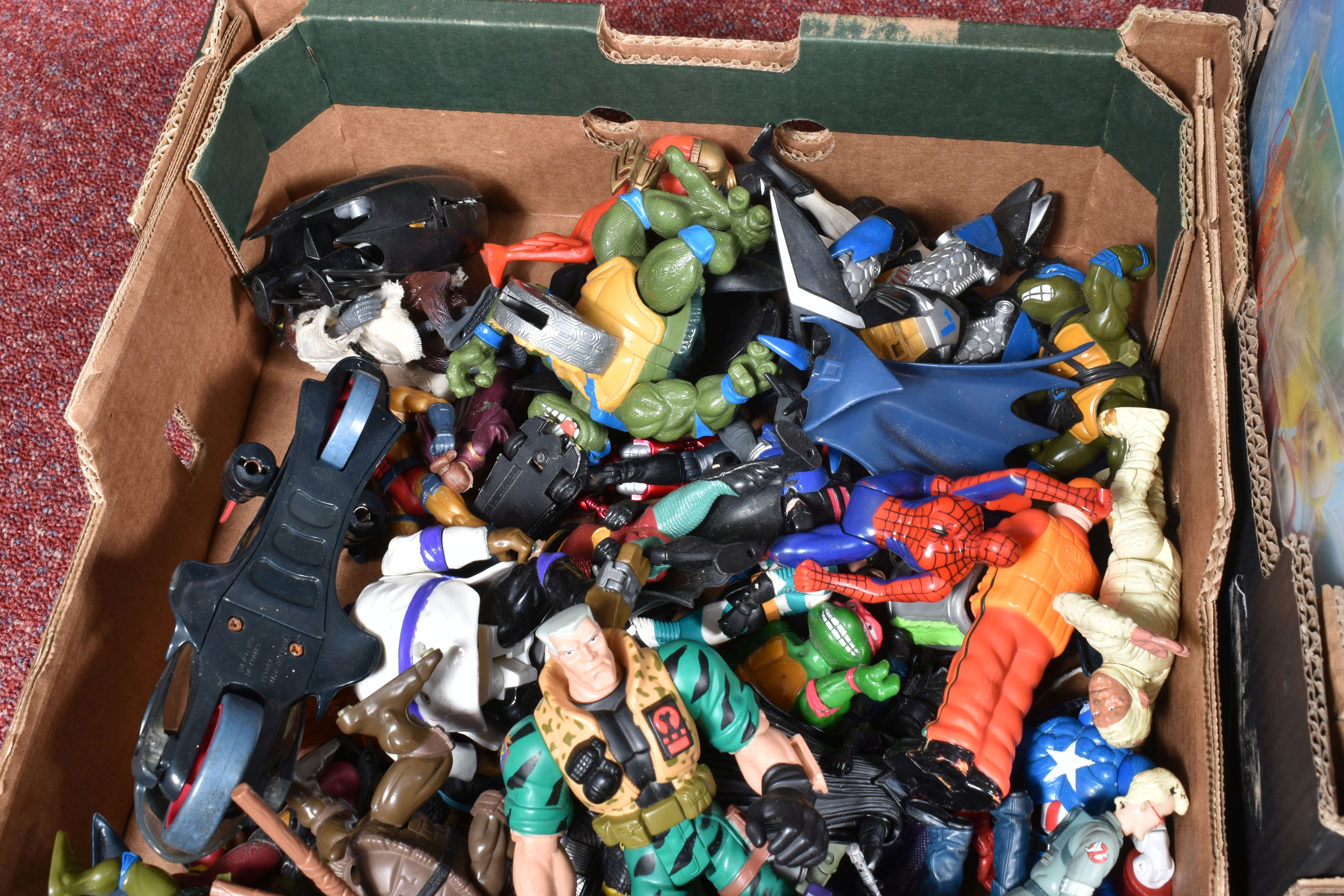 A COLLECTION OF UNBOXED AND ASSORTED ACTION FIGURES AND PLASTIC ANIMALS ETC., to include Power - Image 2 of 8