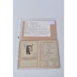 SS WEHRPASS (SERVICE) BOOK for Wilhelm Umlaü, DOB 15/02/1912, place Cologne (1) Customers must