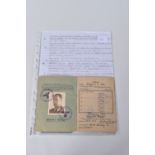 WWII SOLDBUCH FOR A MEMBER OF SS POLIZEI REGIMENT 17 ,JOHANN FRA, DOB 15/12/1915, place Riedling