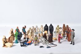 A COLLECTION OF UNBOXED AND PLAYWORN FIRST TWENTY ONE 1977-1979 STAR WARS FIGURES, to include 3 R2-