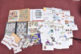 COLLECTION OF STAMPS IN FIVE ALBUMS AND LOOSE, we note GB mint from 1970s -80s with useable face