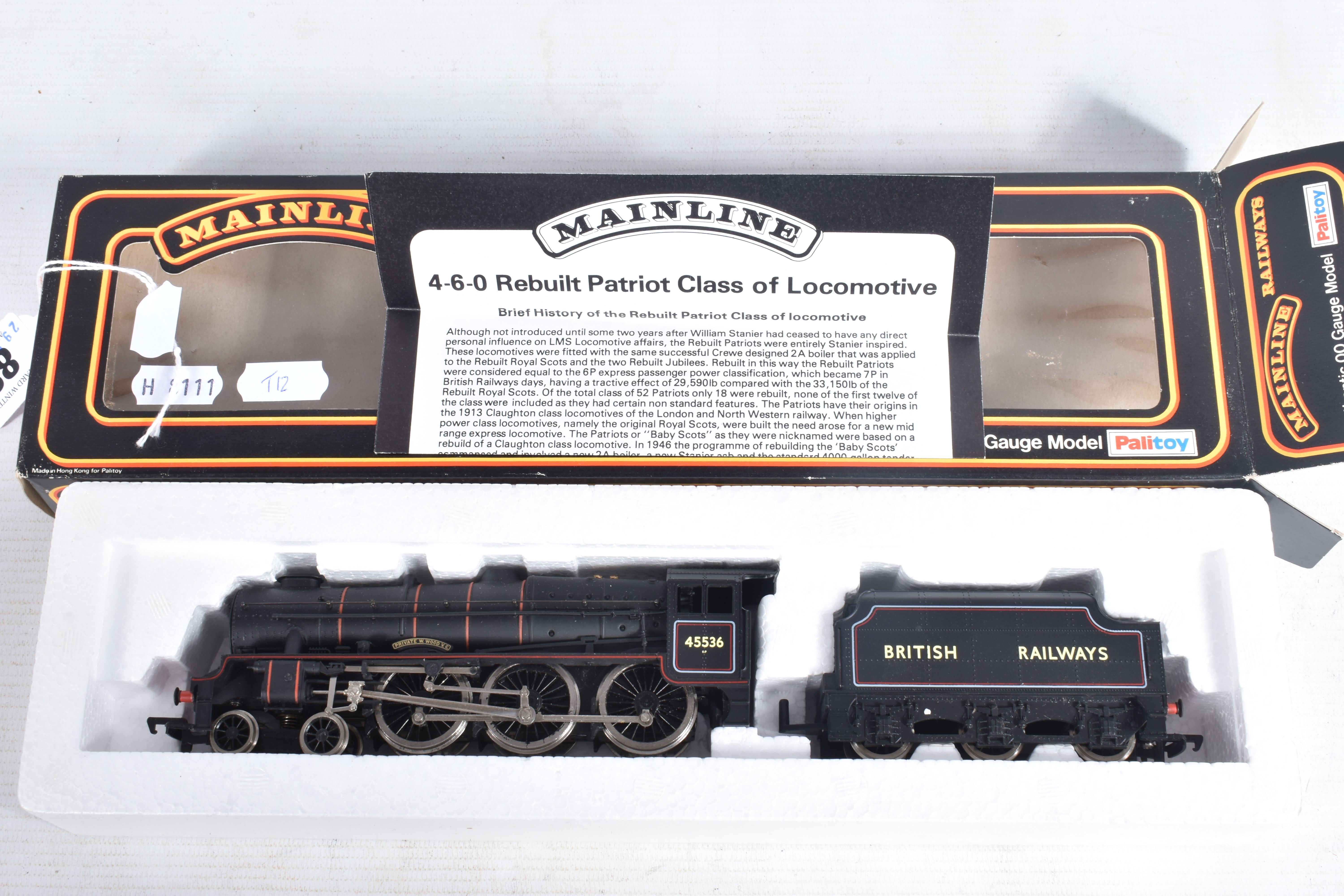 THREE BOXED MAINLINE OO GAUGE REBUILT PATRIOT CLASS LOCOMOTIVES, 'Sir Frank Ree' No.5530 (37065) - Image 6 of 7