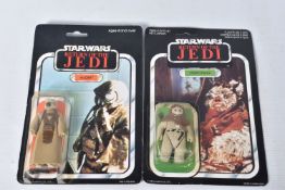 TWO SEALED PALITOY STAR WARS 'RETURN OF THE JEDI' FIGURES TO INCLUDE A CHIEF CHIRPA, 1983, 65