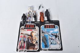 A SELLECTION OF UNBOXED STAR WARS FIGURES, to include a worn GMFGI R2-D2 (1977), GMFGI Ben (Obi-Wan)