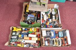 A QUANTITY OF BOXED AND UNBOXED PLAYWORN DIECAST VEHICLES, to include unboxed Dinky Toys Auto-