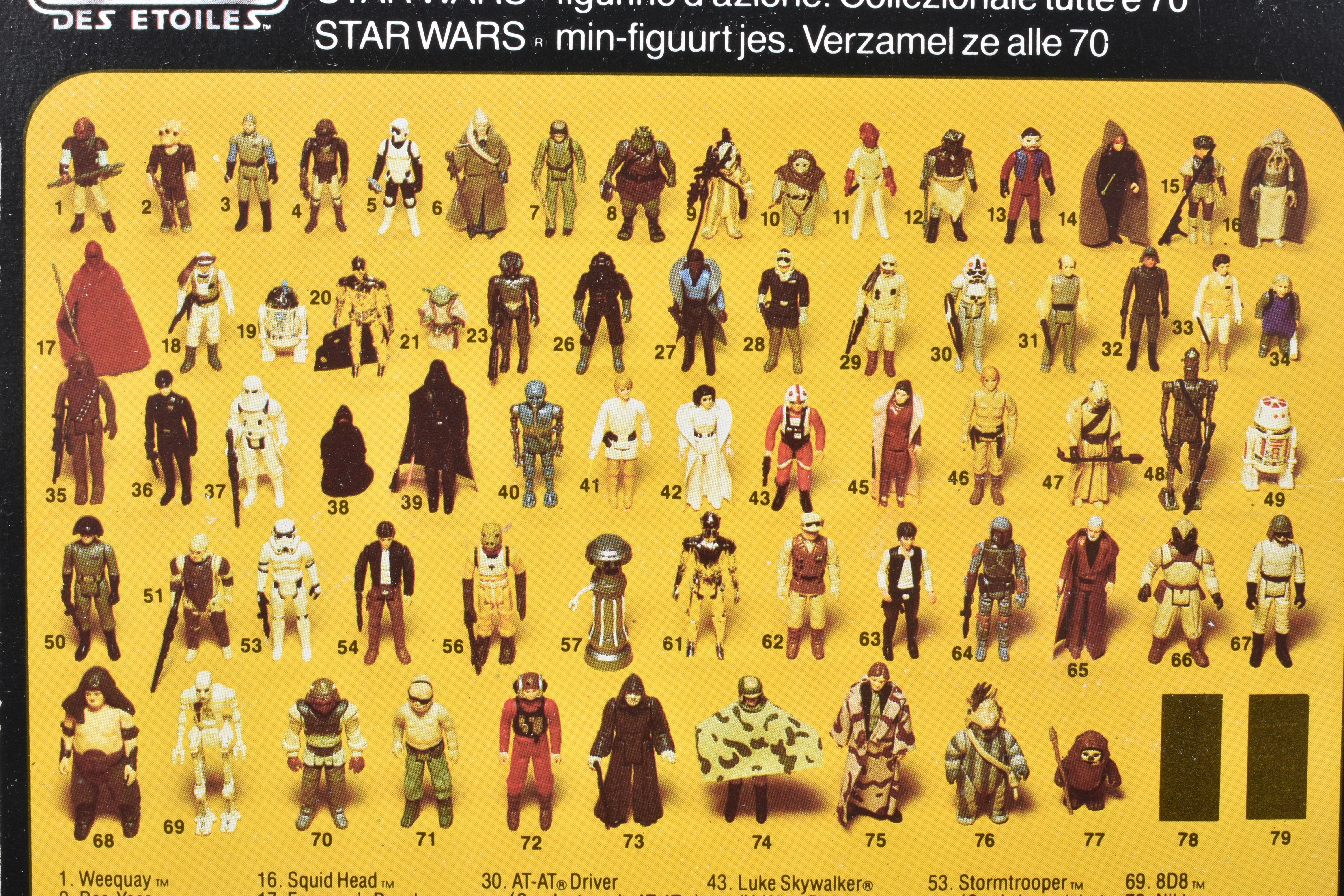 TWO SEALED PALITOY STAR WARS TRILOGO 'RETURN OF THE JEDI' FIGURES TO INCLUDE NIKTO, 1983, 70 back, - Image 21 of 24