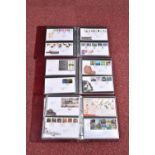 THREE ROYAL MAIL FDC ABUMS WITH COLLECTION OF COVERS TO 2007, approximately two hundred and twenty