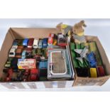 A QUANTITY OF BOXED AND UNBOXED DIECAST VEHICLES, boxed models include Dinky Toys Triumph TR7