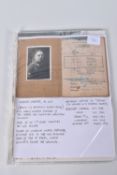 WALTER MEYER, SERGEANT, INCLUDES SOLDBUCH, photos, maps, and articles, red X through the Soldbuch