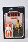 A SEALED PALITOY STAR WARS 'RETURN OF THE JEDI' LUKE SKYWALKER, 1983, 65 back, sealed pack, the