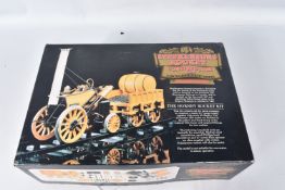 A BOXED PART BUILT HORNBY RAILWAYS STEPHENSONS ROCKET CONSTRUCTION KIT, No.G125, builds a 3.5