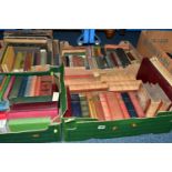 FIVE BOXES OF BOOKS containing approximately 135 older or antiquarian book titles in hardback