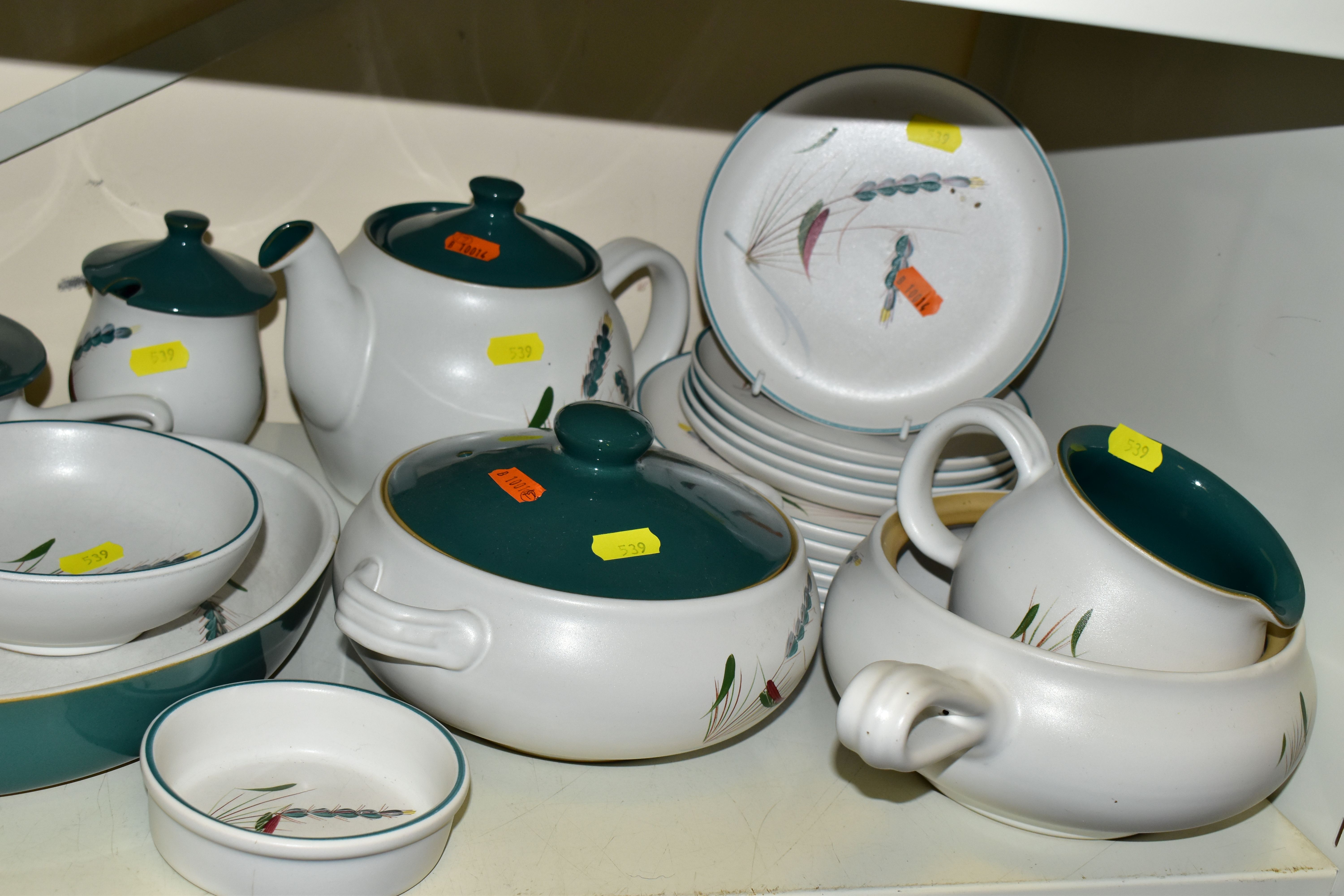 A SMALL QUANTITY OF PORTMEIRION, ROYAL WORCESTER, DENBY 'GREENWHEAT' PATTERN TEA AND DINNERWARE, - Image 3 of 6