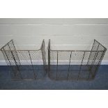 A 19TH CENTURY BRASS NURSERY FENDER, with wire mesh, width 104cm x depth 54cm x height 77cm, and