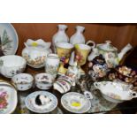 A COLLECTION OF ASSORTED CERAMICS, comprising a mid-century Poole Pottery 'Parsley' tray, two