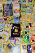 OVER 400 POKEMON CARDS, ranging from Base Set, Jungle, Fossil, Team Rocket, Gym Heroes, Gym