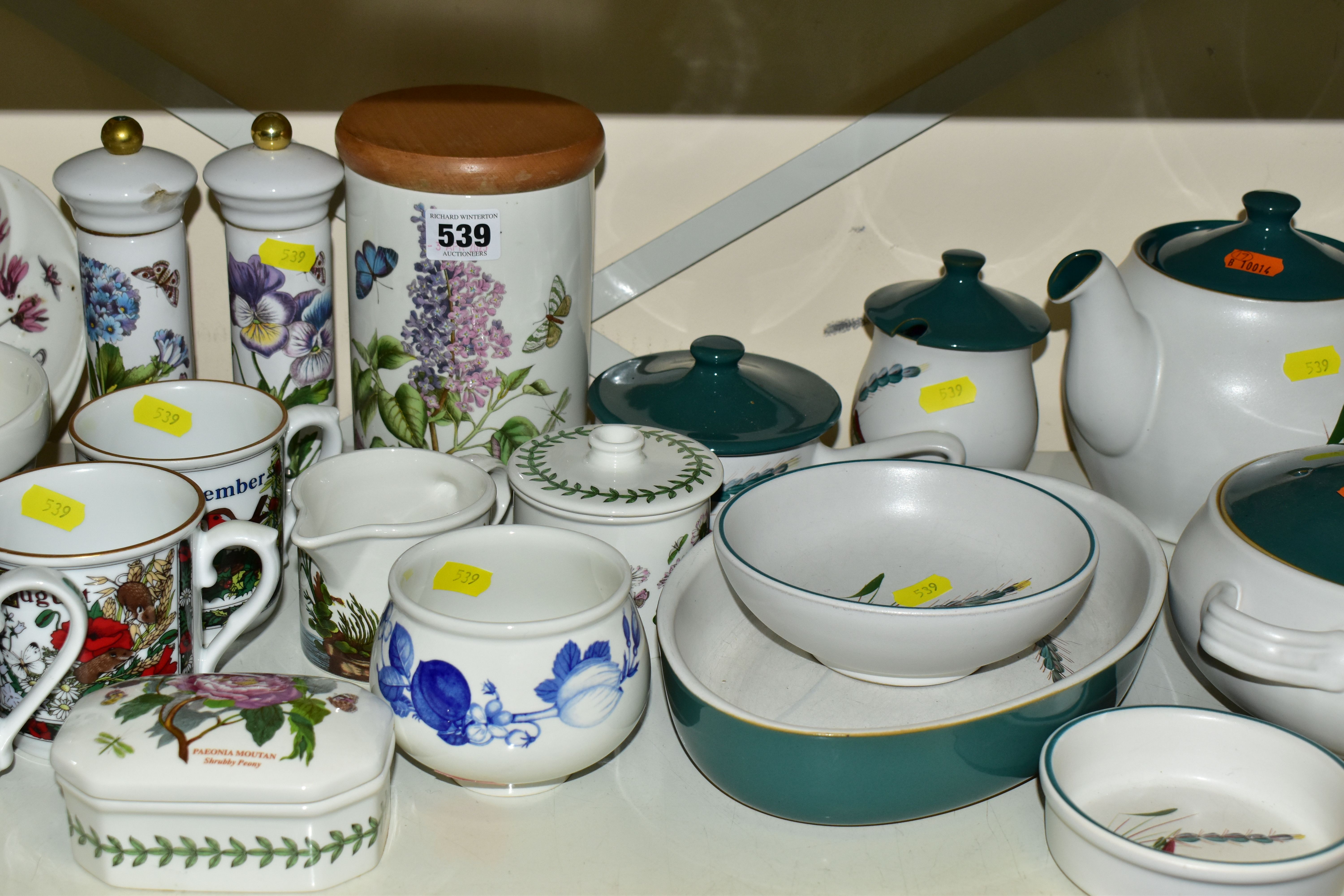 A SMALL QUANTITY OF PORTMEIRION, ROYAL WORCESTER, DENBY 'GREENWHEAT' PATTERN TEA AND DINNERWARE, - Image 2 of 6