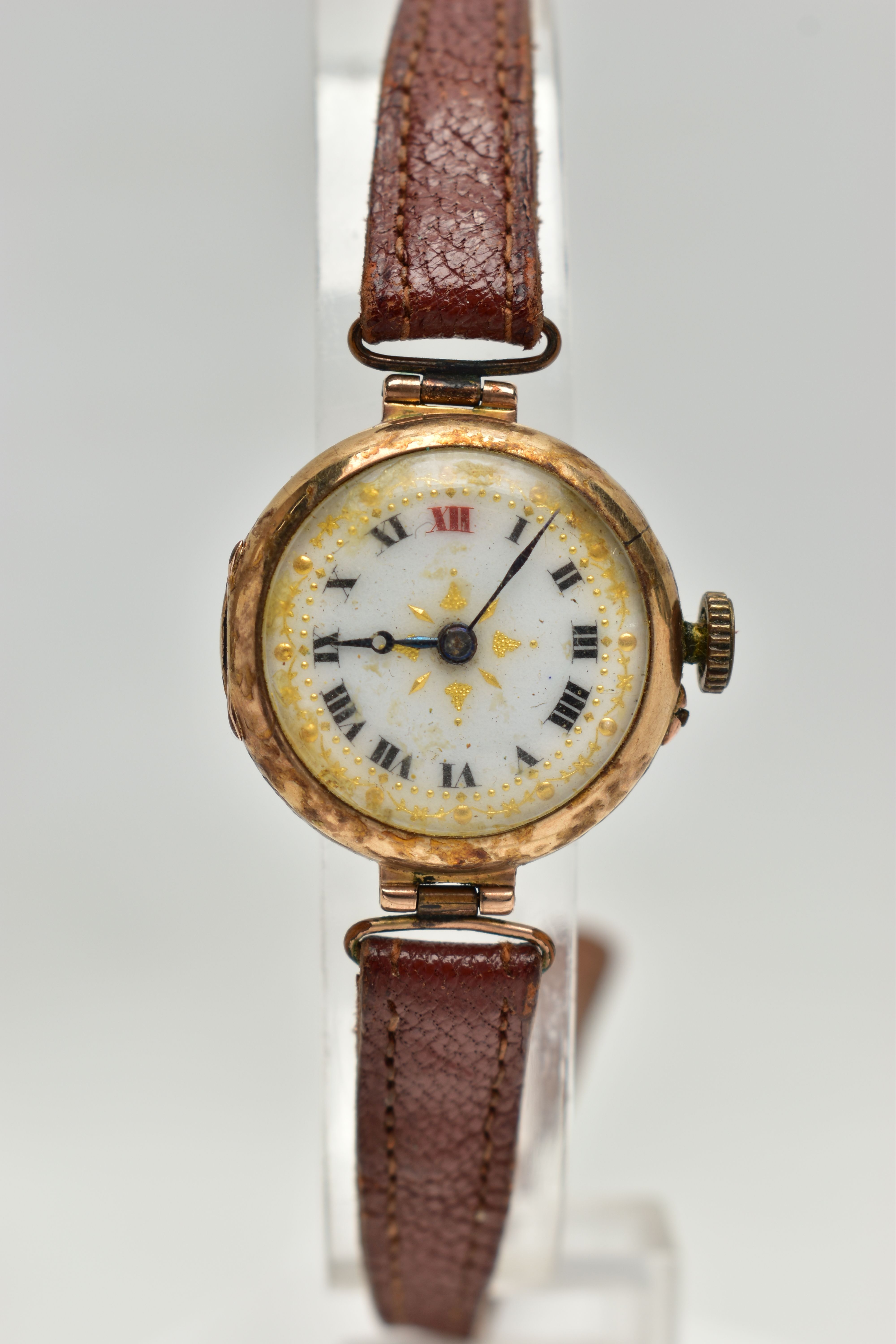 A LADYS 9CT GOLD 'ROLEX' WRISTWATCH AND TWO MID 20TH CENTURY WATCHES, the first a ladys manual - Image 5 of 7