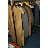 A QUANTITY OF MENS CLOTHING AND ACCESSORIES, ETC, including Chas Hunter Ltd of Wolverhampton