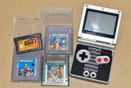 GAMEBOY ADVANCE SP NES EDITION AND GAMES, a limited edition of the GameBoy Advance with Tony Hawk'