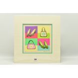 HETTY HAXWORTH (BRITISH 1971) 'SHOES AND HANDBAGS', a limited edition print on paper, signed and