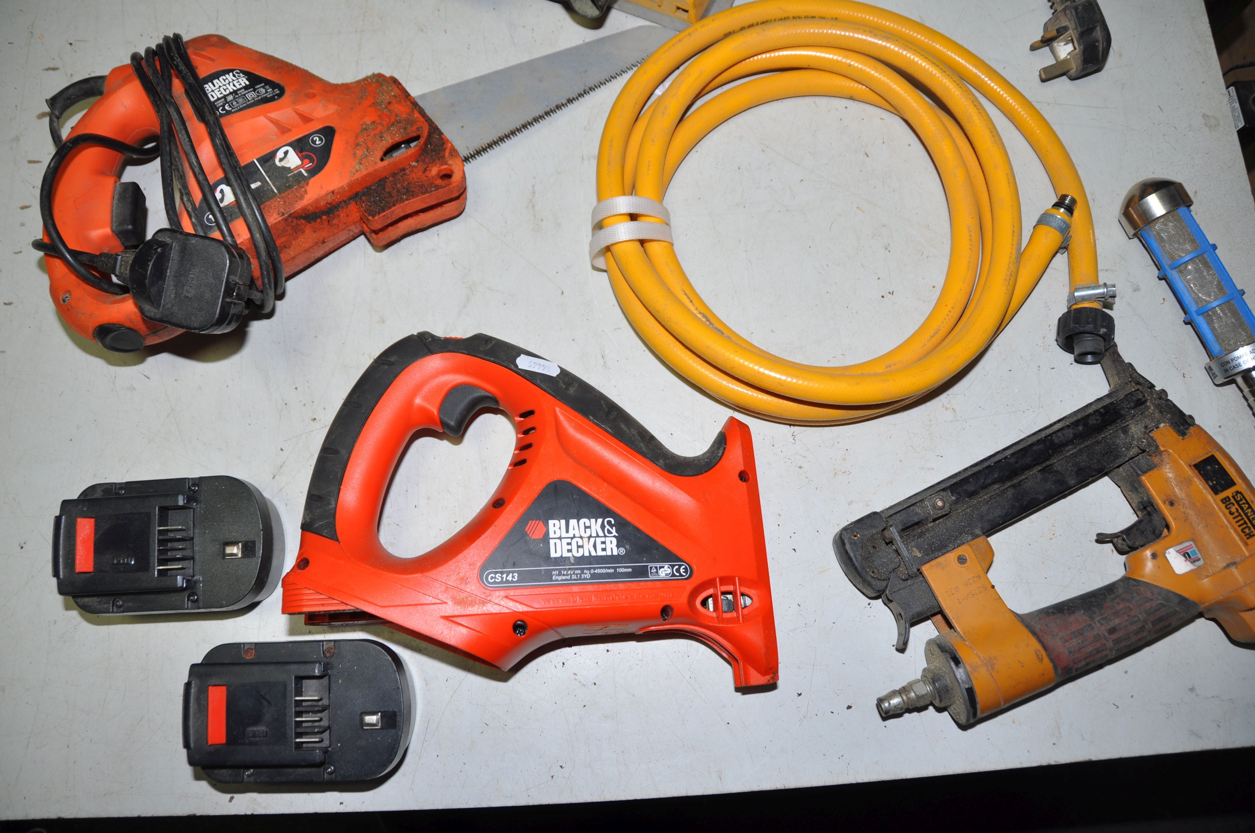 A SELECTION OF POWERTOOLS to include a Dewalt DW321 jigsaw, Black and Decker KS890E scorpion - Image 3 of 3
