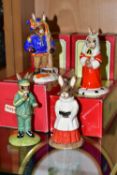 FOUR BOXED ROYAL DOULTON BUNNYKINS FIGURES, comprising Winter Lapland Bunnykins DB297 - Bunnykins of