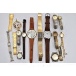 A BOX OF WRISTWATCHES, to include ladys and gents watches, names to include 'Sekonda, Lorus, Citron,