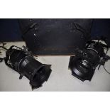 A PAIR OF ETC SOURCE FOUR 750 STAGE LIGHTING (UNTESTED)